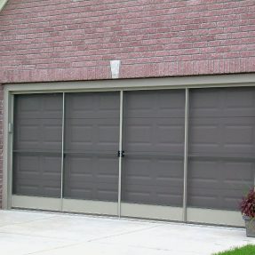 diy sliding garage door screens